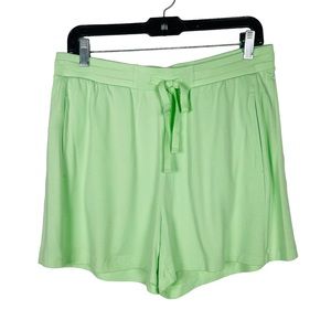 LOFT outlet bright green lounge shorts casual soft comfortable size M NWT